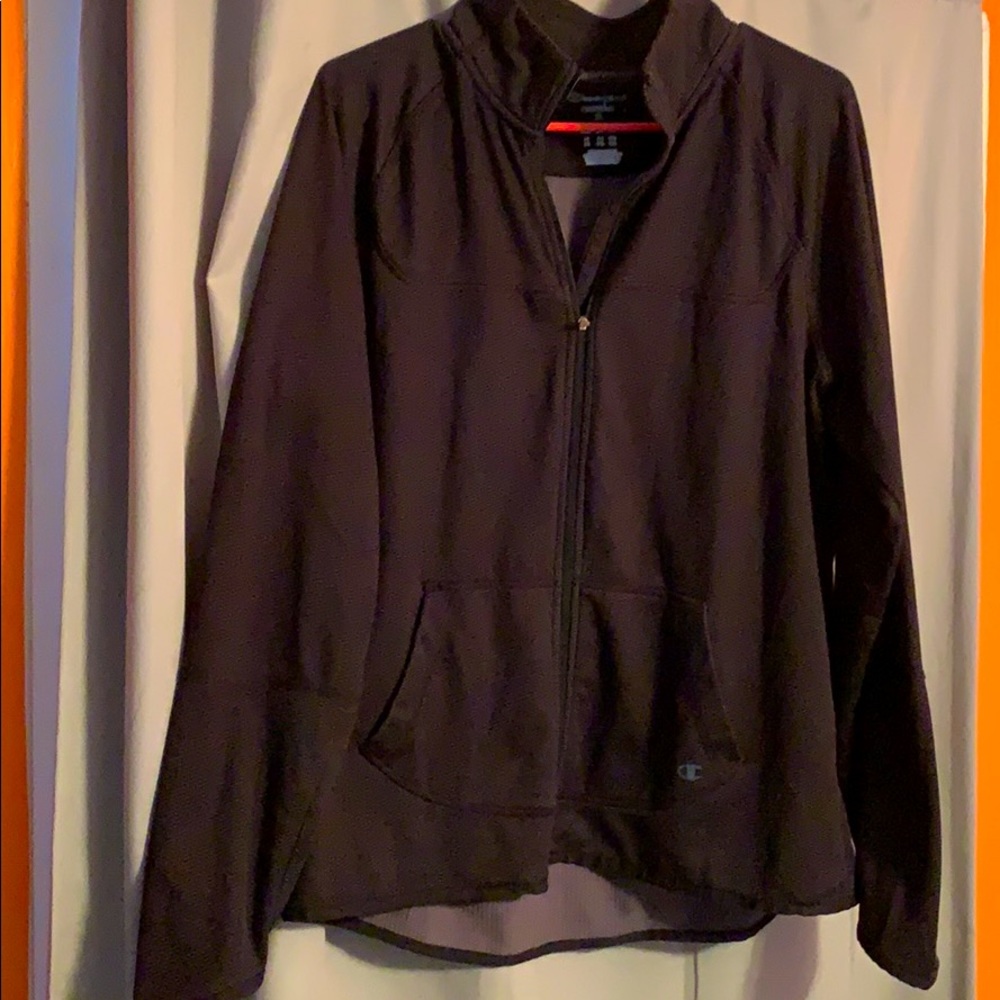 Black Zip-Up Lightweight Jacket